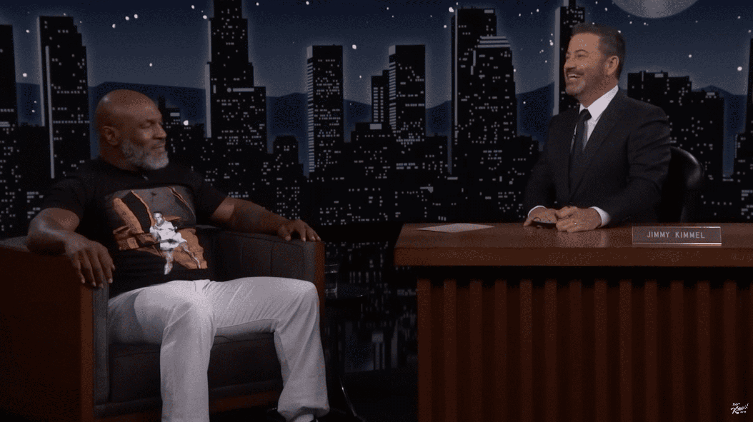 Mike Tyson and Jimmy Kimmel